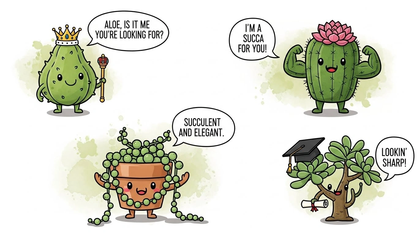 Gift & Decor Succulent Puns