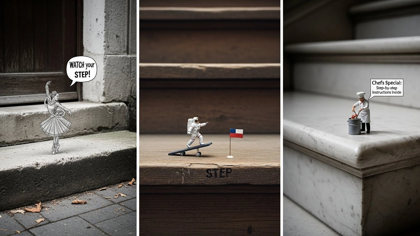 Home, Stairs & Everyday Life Step Puns