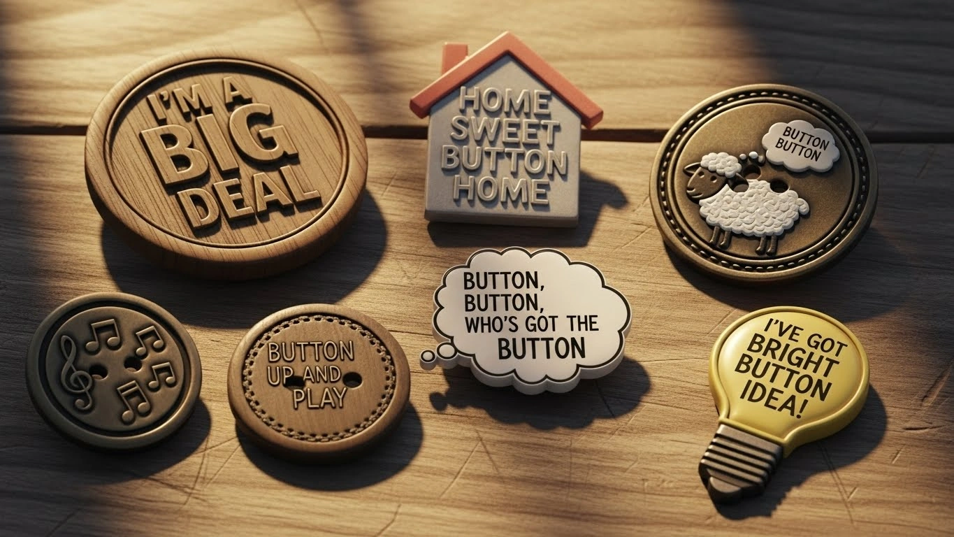 Kids & Clothing Button Puns