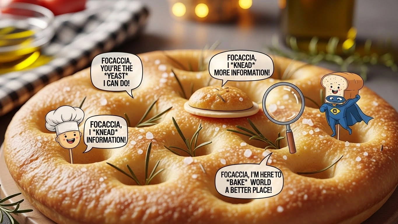 Nutty Focaccia Puns