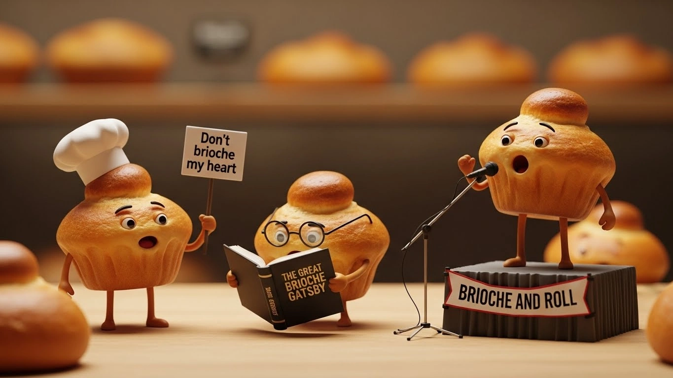 Romantic Brioche Puns