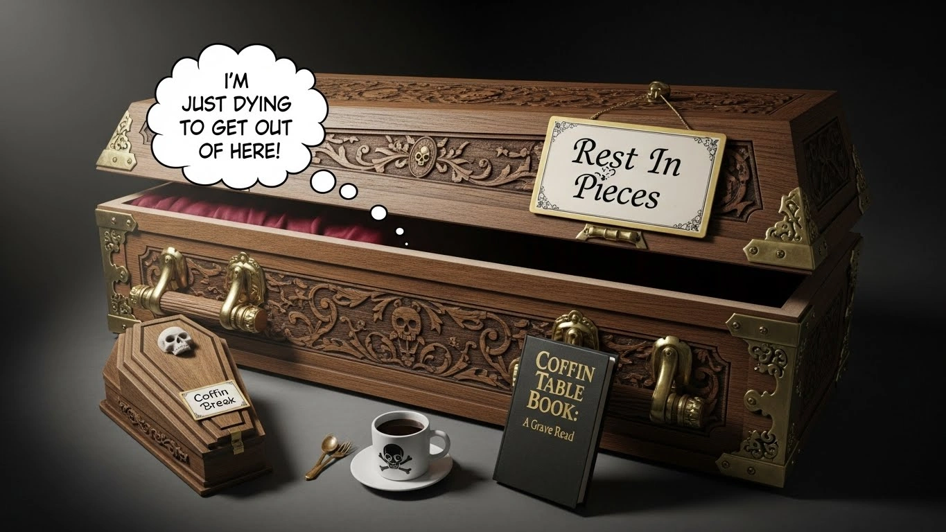 Romantic Coffin Puns