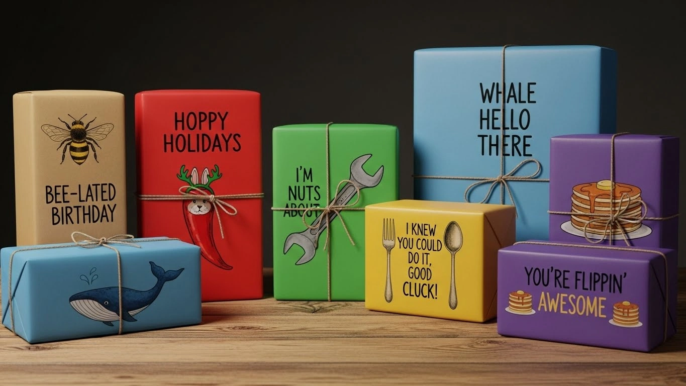 Romantic & Love Wrapping Puns