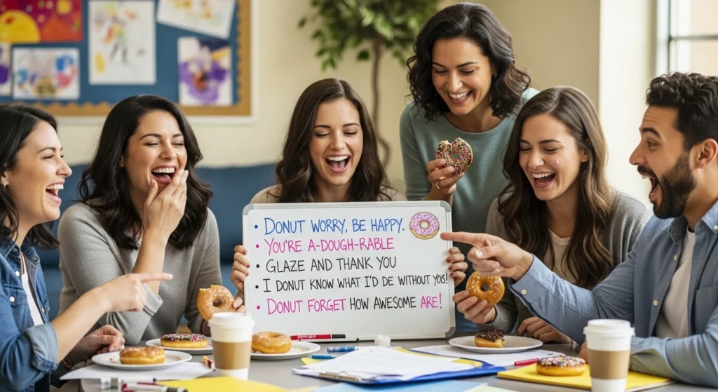 Cute Donut Puns for Teachers