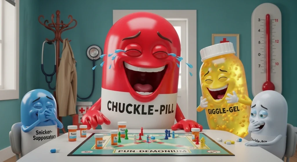 Pill Puns Captions