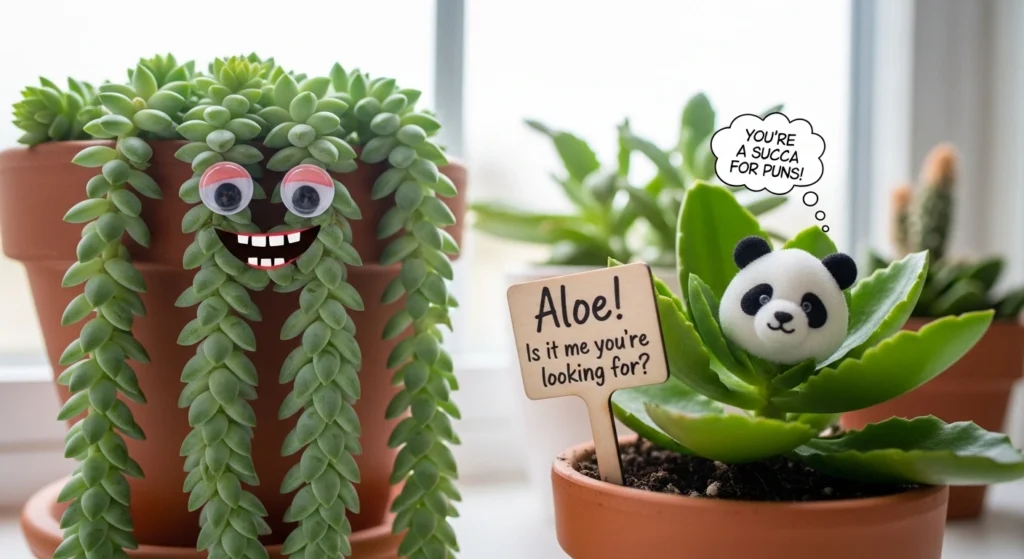 Succulent Puns Thank You