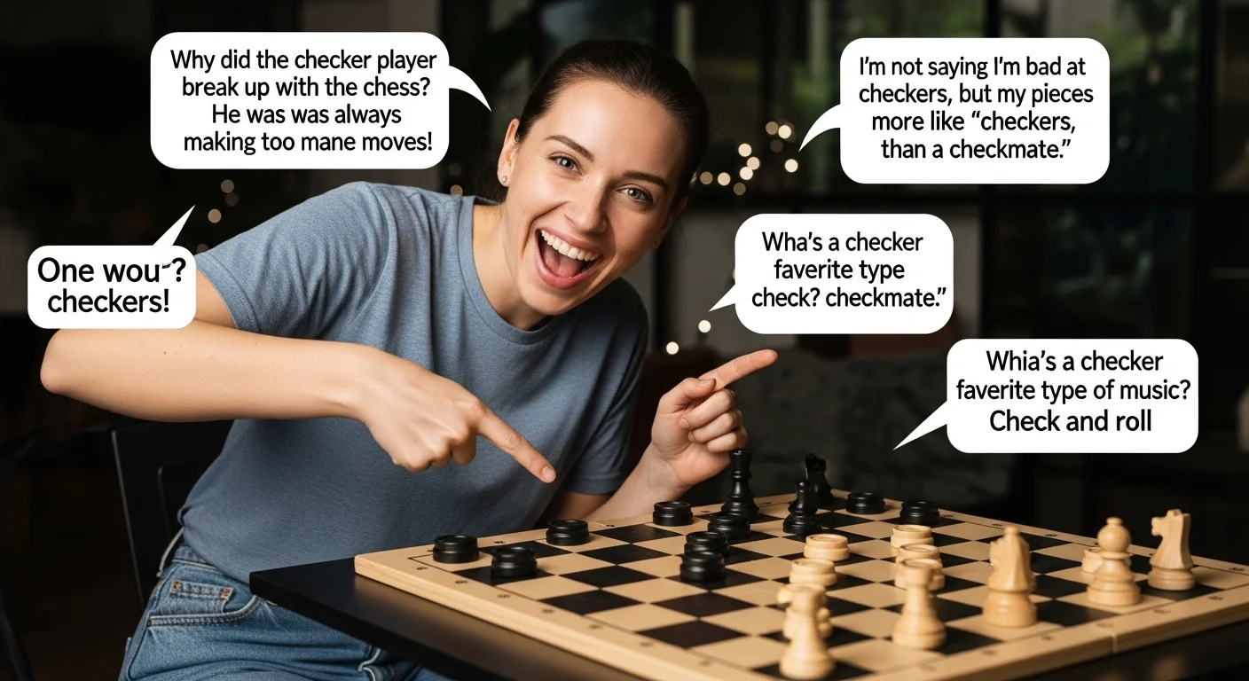 Checker Puns One-Liners
