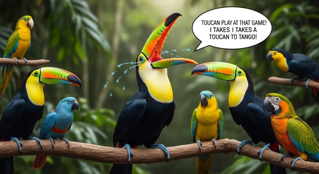 Toucan Puns Captions