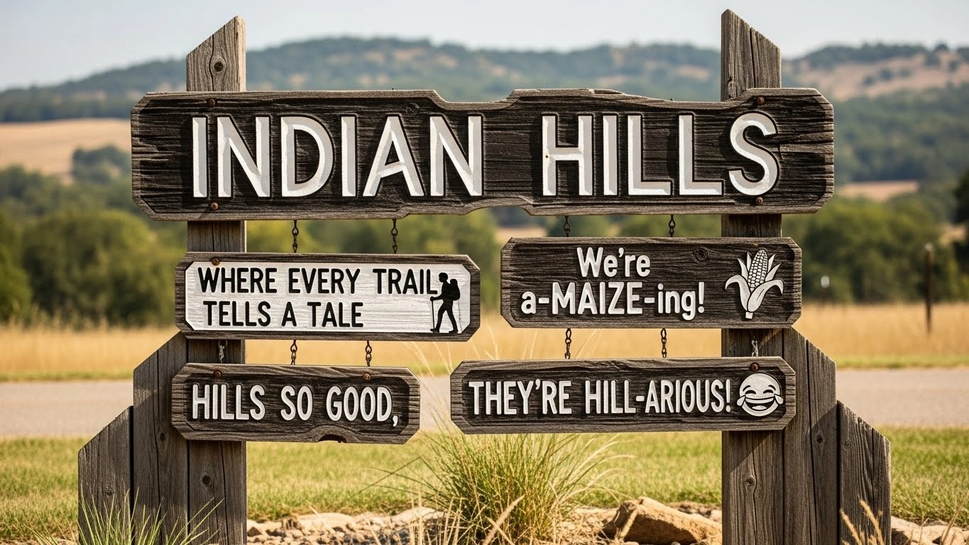 Indian Hills Sign Puns
