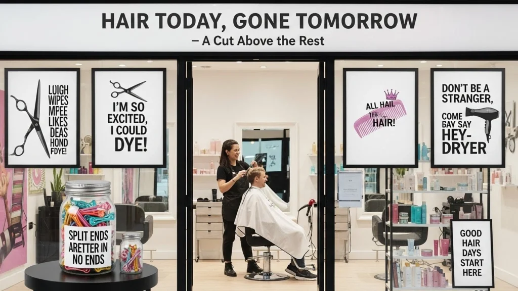 hair salon puns