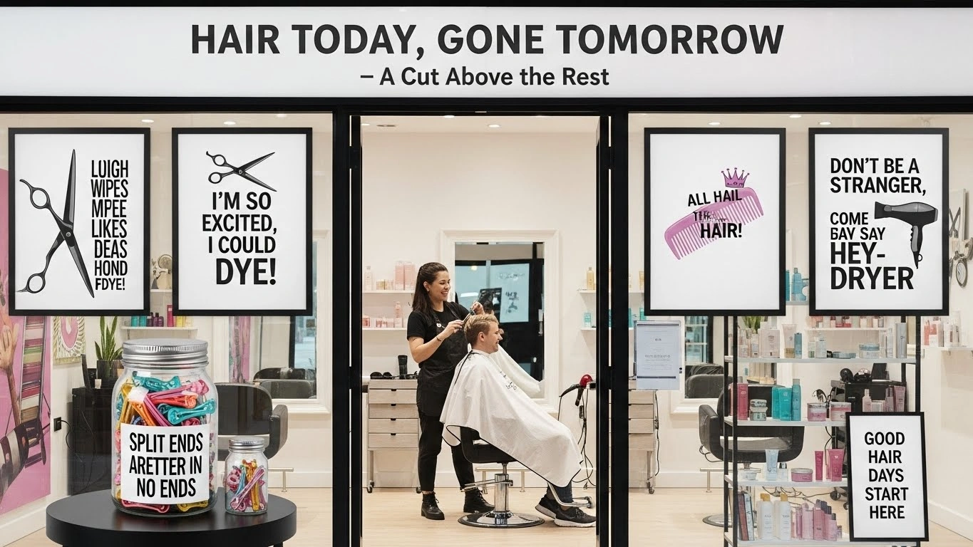 hair salon puns