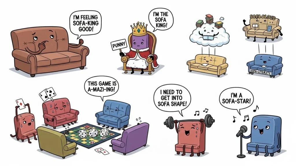 sofa puns
